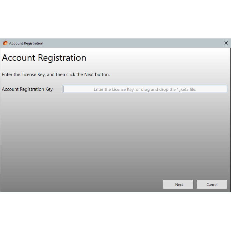 Account Registration Key (JKEFA)