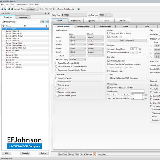 EFJohnson Armada Viking software 250060070015 (Kit package)