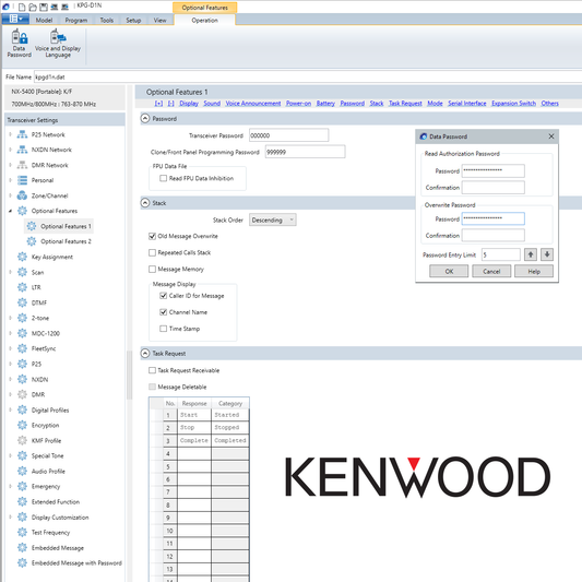 Kenwood NX-5000 Series PASSWORD removal service